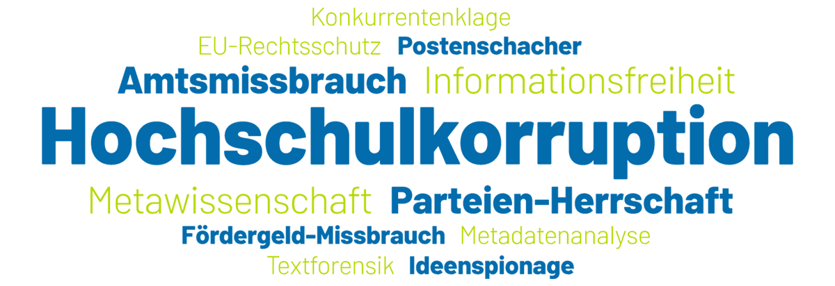 Wortwolke hochschulkorruption.com