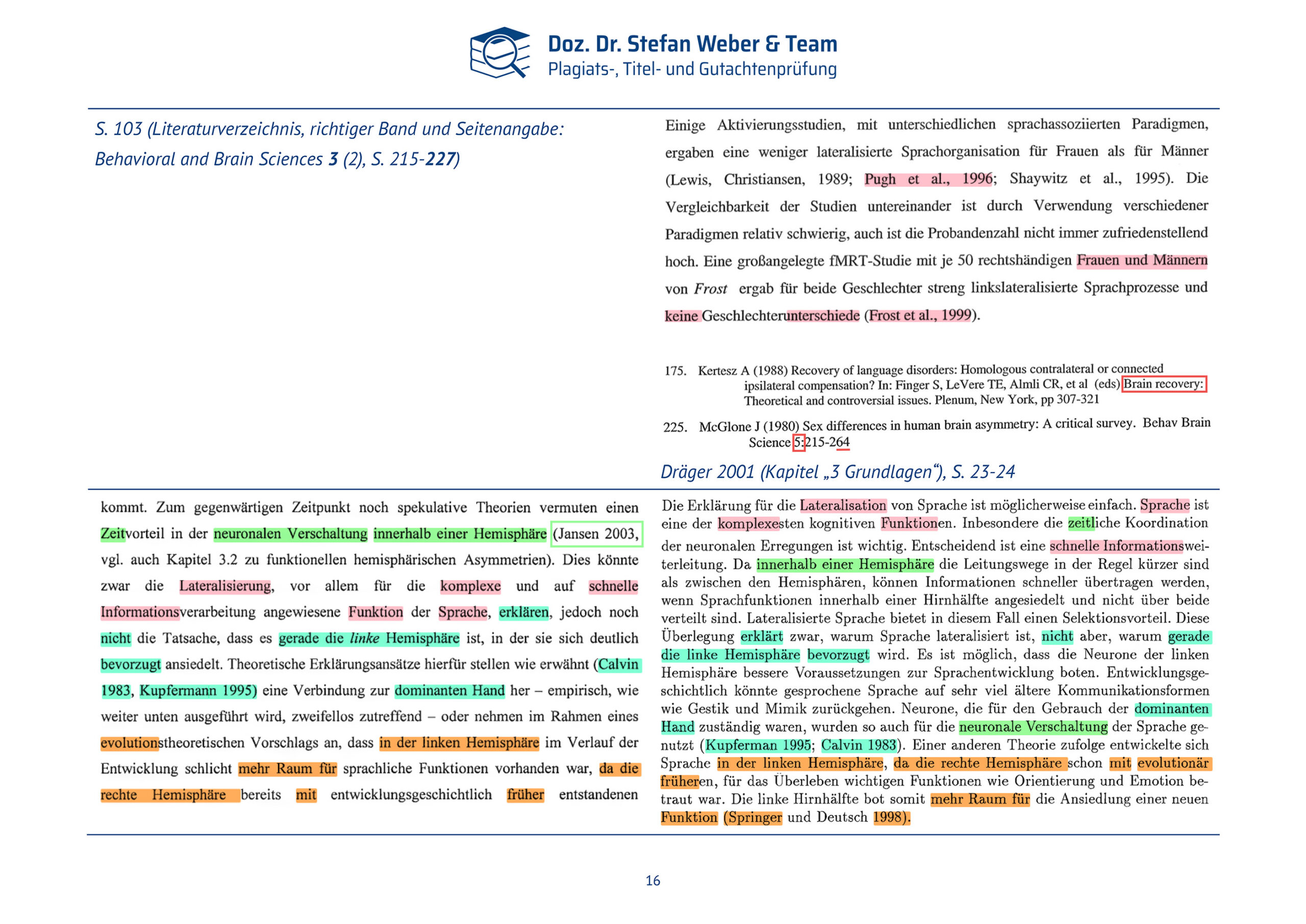Plagiatsgutachten Doktorarbeit Alena Buyx Seite 16