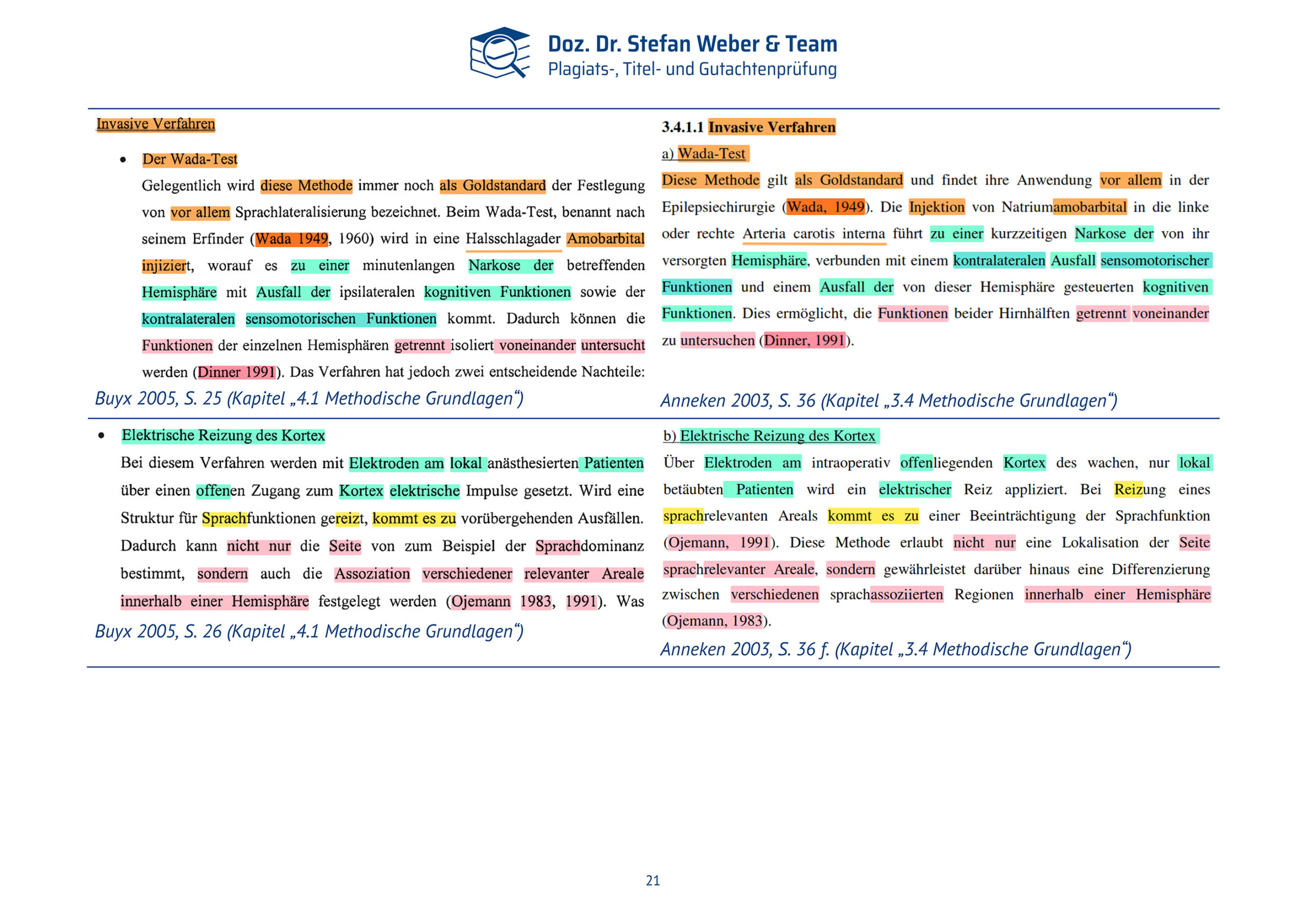 Plagiatsgutachten Doktorarbeit Alena Buyx Seite 21