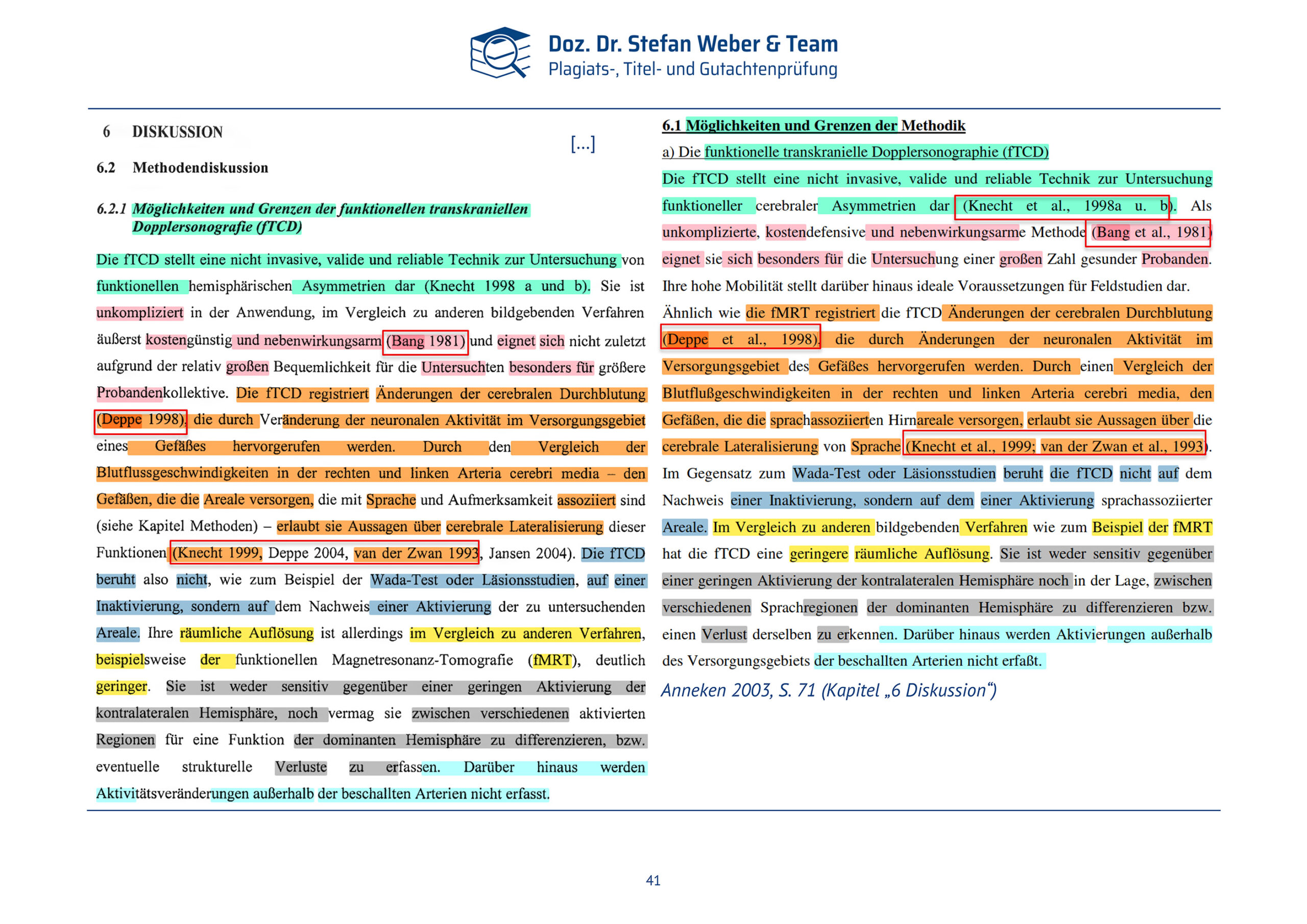 Plagiatsgutachten Doktorarbeit Alena Buyx Seite 41
