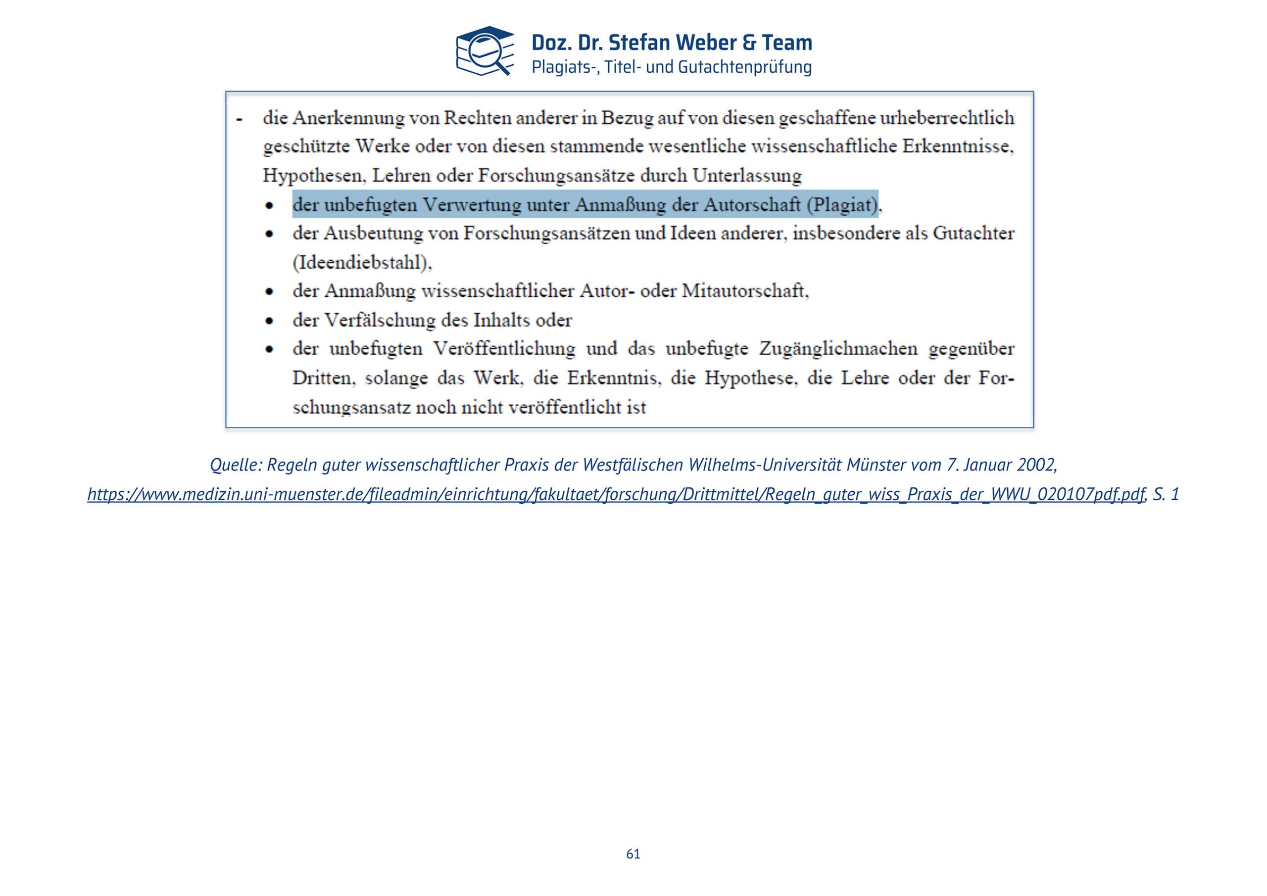 Plagiatsgutachten Doktorarbeit Alena Buyx Seite 61