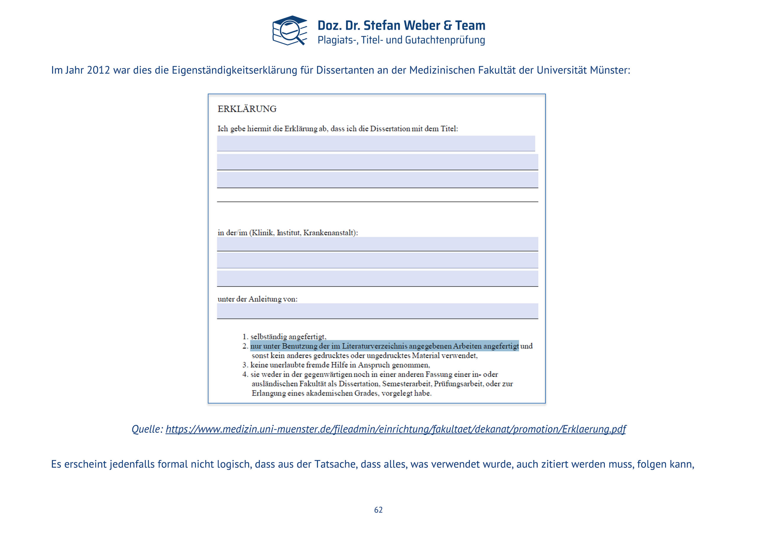 Plagiatsgutachten Doktorarbeit Alena Buyx Seite 62