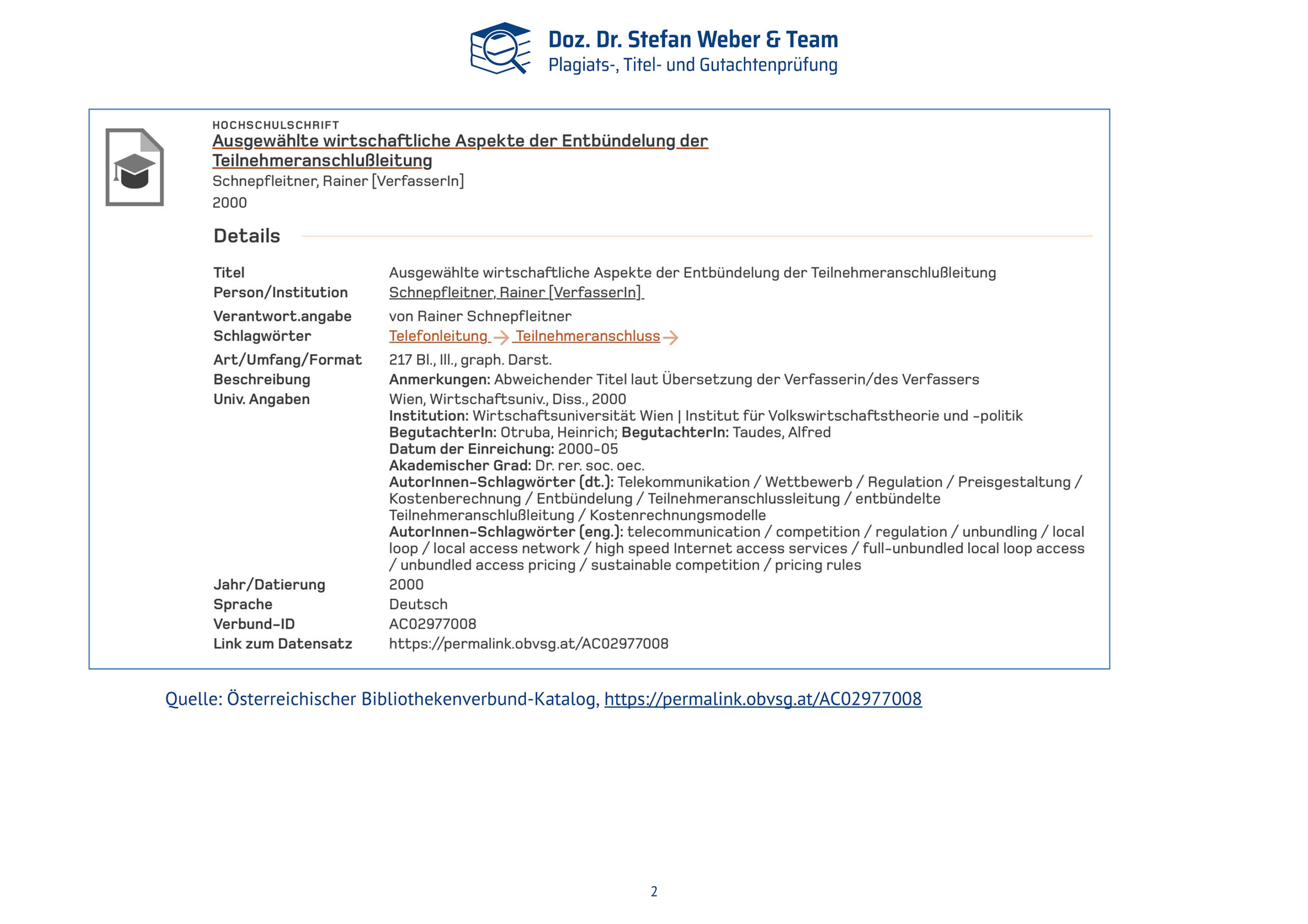 Plagiatsgutachten Schnepfleitner Seite 02