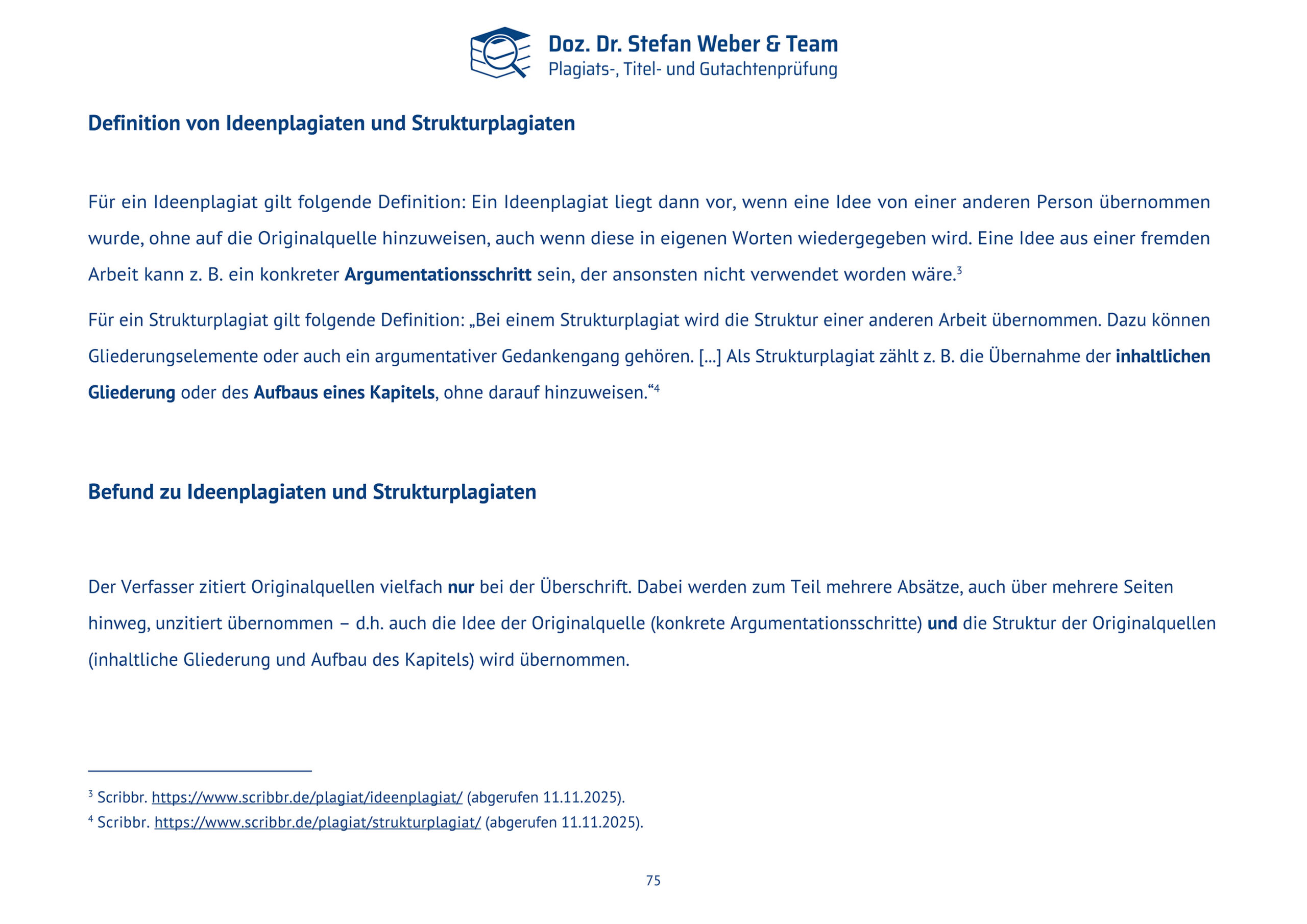 Plagiatsgutachten Schnepfleitner Seite 75