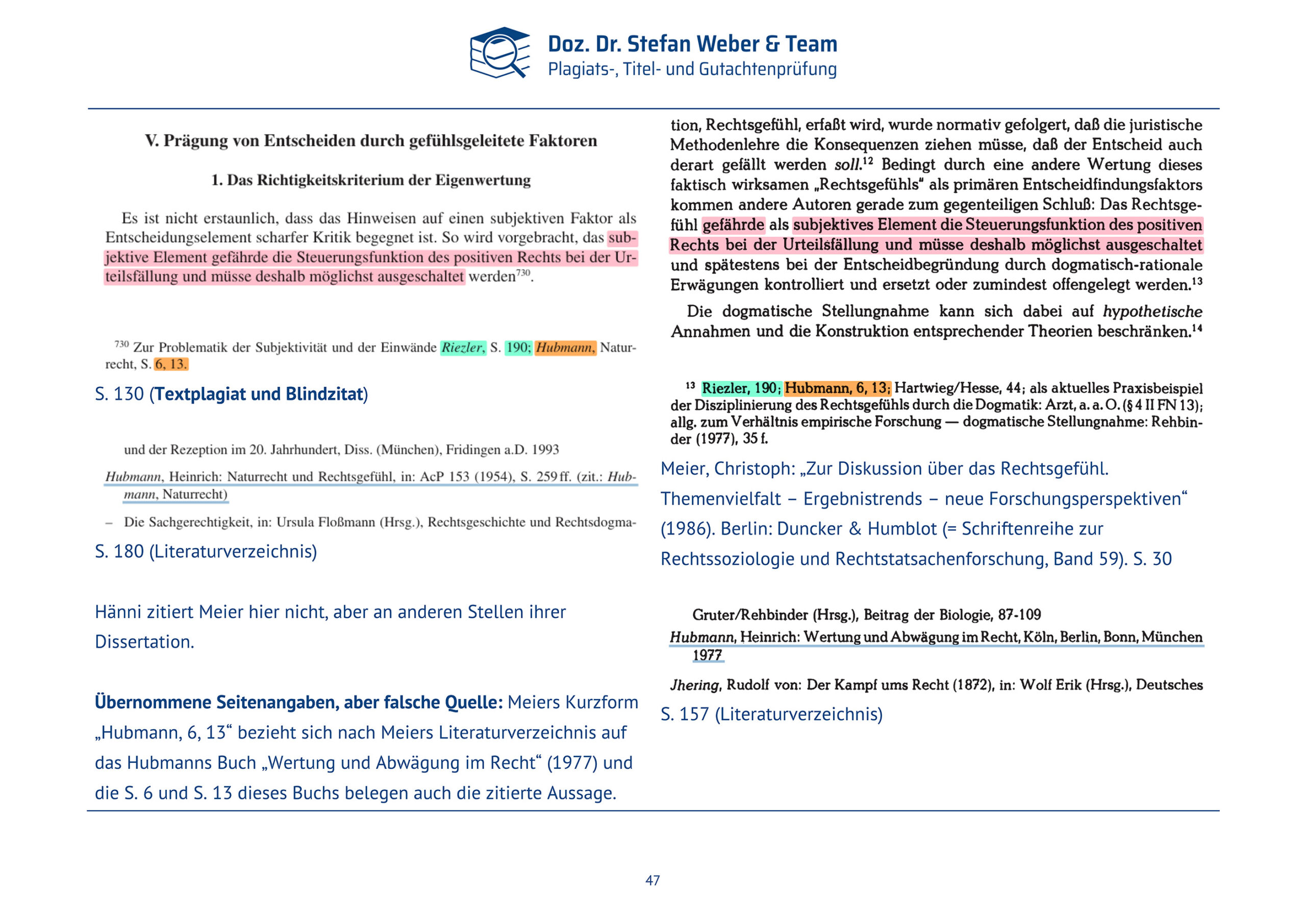 Plagiatsgutachten Haenni_Dissertation Seite 47