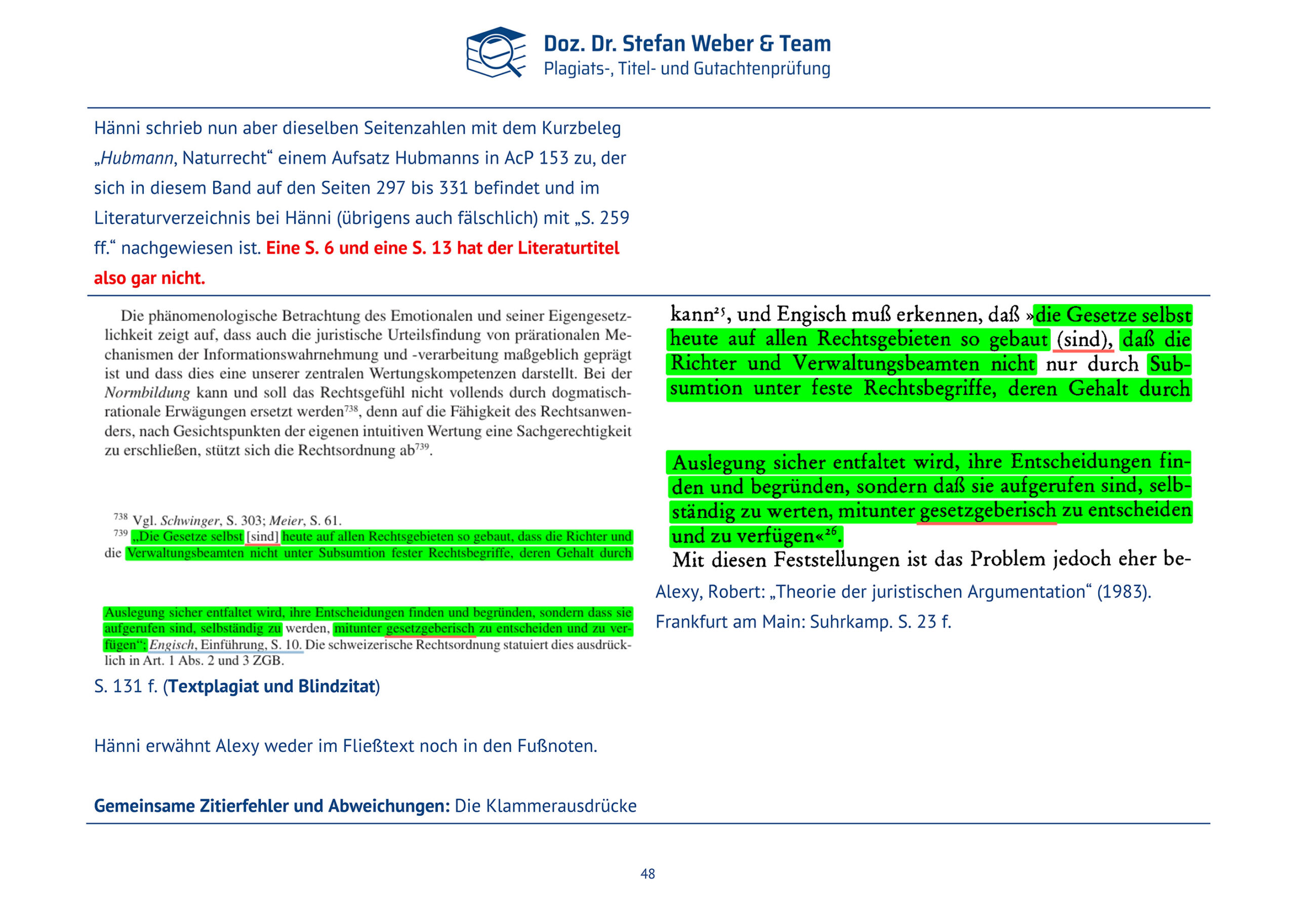 Plagiatsgutachten Haenni_Dissertation Seite 48
