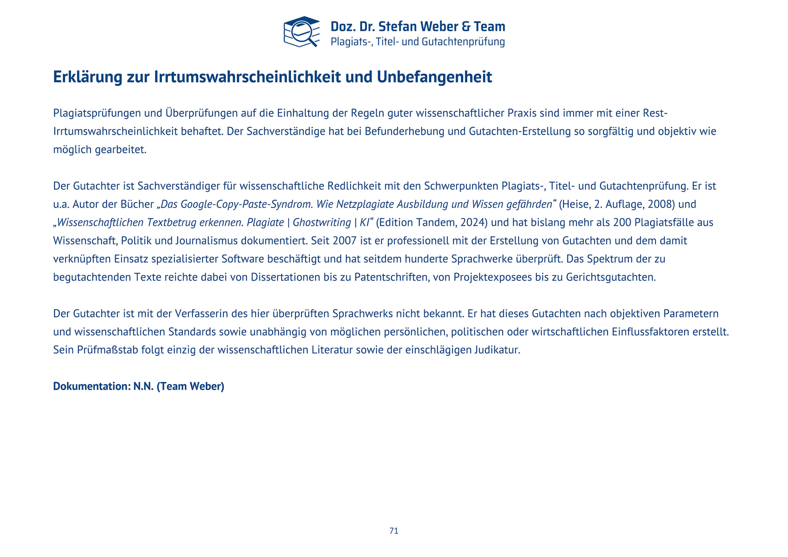 Plagiatsgutachten Haenni_Dissertation Seite 71